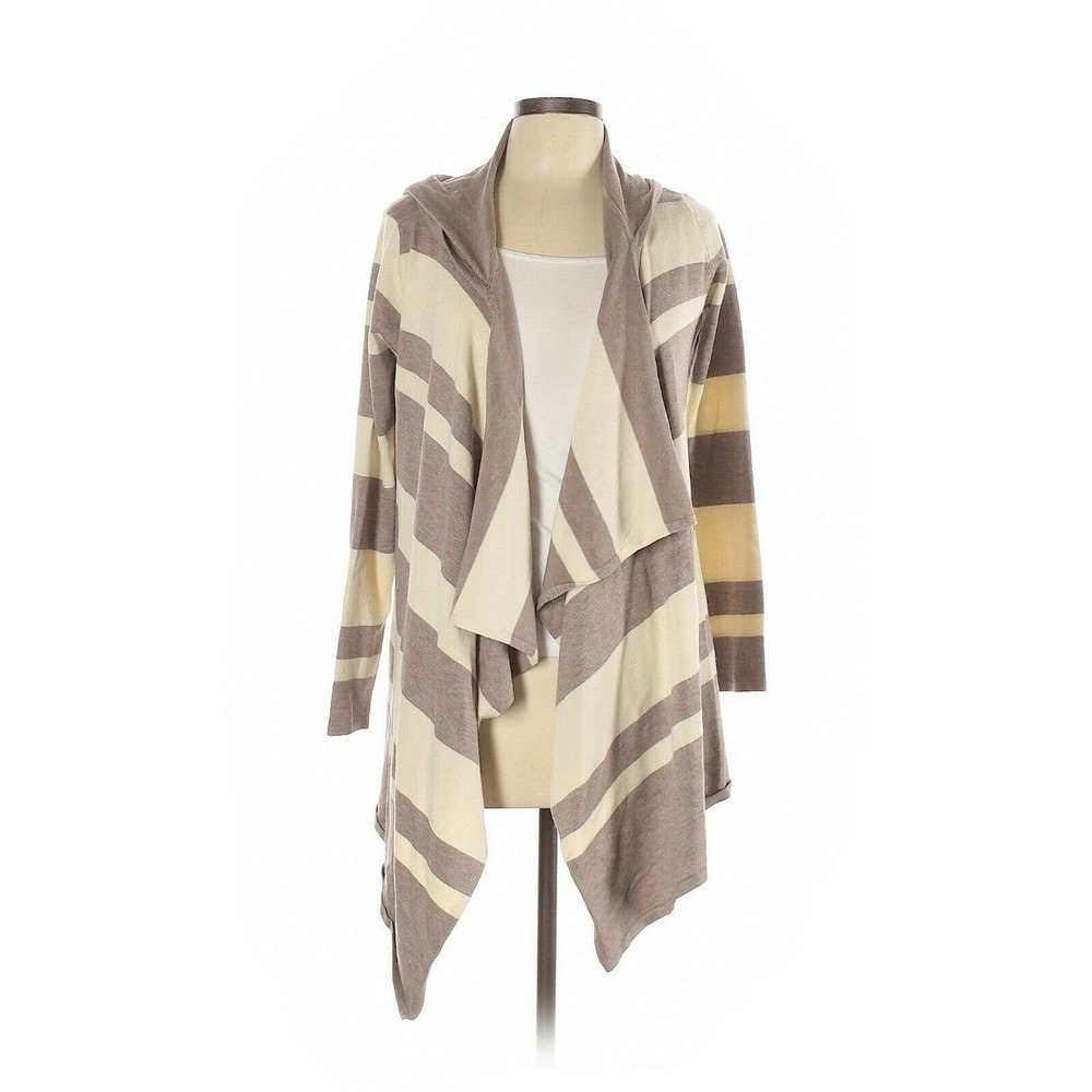 Tan & Brown Women’s Size S Open Front Cardigan